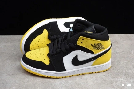 1 852542 071 YELLOW JORDAN BLACK TOE AIR WHITE 1202